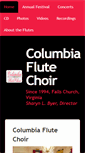 Mobile Screenshot of columbiaflutechoir.org