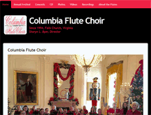 Tablet Screenshot of columbiaflutechoir.org